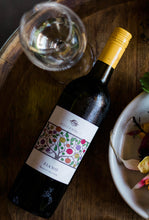 Load image into Gallery viewer, Bottle and glass of Millbrook Regional Fiano wine with food